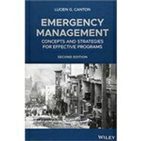 Emergency Management: Concepts and Strategies for Effective Programs 2/E 2019 JW 9781119066859 Canton 華通書坊/姆斯