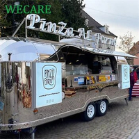Wecare DOT/EEC Certificate Airsteam Mobile Food Trailer Food Truck Pizza Food Cart