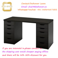 Salon workstation table nails manicure with wood top table manicure complete for black manicure table customized