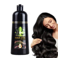 500ml Hair Dye Shampoo hair coloring shampoo Darkening Hairs Shampoo Hair Color Shampoo for Gary Hair Brown Black coffee