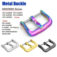 Stainless Steel Watch Buckle for Casio DW5600 DW6900 GW6900 GW-M5610 G5600E Watch Acessories Metal Clasp Silicone Strap Buckles