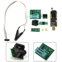 Pengaturcara USB, Penyesuai 1.8V, Siri 24 / 25, Pengapit SOIC8, Untuk EEPROM dan BIOS Writer CH341A