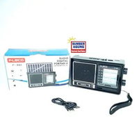 Fleco Speaker Radio Bluetooth F361 Jadul Am Fm Sw Cas Matahari Dilengkapi Solar Panel dan Senter USB