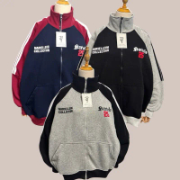 ÁO KHOÁC NỈ BÔNG DÀY IN SỐ 25, Form Unisex, Tay Chạy Viền Sọc, Dây Kéo Phao - Biwa SK Shop