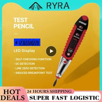 1/2PCS Digital Pencil Test Tester Electric Voltage Detector Pen LCD Display Screwdriver AC DC 12-250V for Electrician Tools