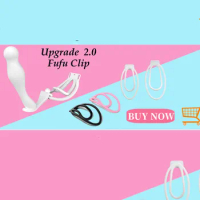 Fufu Clip Male Panty Chastity with Plug Upgrade Panty Chastity Device Male Mimic Female Pussy Training Clip Cock Cage Sexy