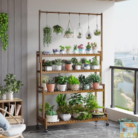 花架可移動多層簡約花卉花架子室內客廳落地式綠蘿多肉花盆架