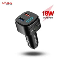 VIVAN VBT01 Car Charger Transmitter Bluetooth Mobil Versi 5.0