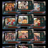 Anime One Piece Luffy Hancock Sanji Ace Roger Set of Cards Jigsaw Puzzle Collectible Card Toys for Children's Birthday Gifts