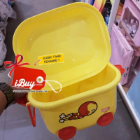 Miniso Ironman Marvel Medium Storage Box Tempat Penyimpanan Mainan Box Mainan Anak With Roda 32x23x2