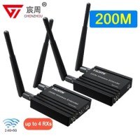 5G 200m Wireless HDMI Extender Video Audio Transmitter Receiver Kit 1080P Extender HDMI Adapter for DVD Camera PC To TV Monitor