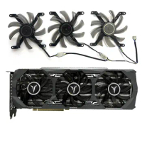 3 fans brand new for YESTON GeForce RTX2080 2080ti Deluxe Edition graphics card replacement fan T129215DU
