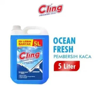 Cling Pembersih Kaca Ocean Fresh 4 Liter Cling 5L