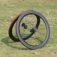 Full Carbon Road Bike Wheelset Clincher Tubeless Disc Brake Cyclocross Gravel Bicycle Wheelset 38mm 50mm 60mm Thru Axle / QR