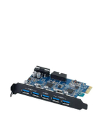 การ์ด PCI-E 7 พอร์ต USB3.0 รุ่น PVU3-5O2I สีดำ