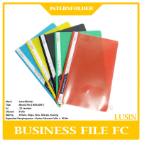INTERXFOLDER - Map Plastik Business File Ukuran F4 Warna - Lusin