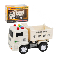 【888ezgo】台灣資源回收車仿真模型（小台白色）（台灣音樂）（摩輪推動超會跑）（ST117）