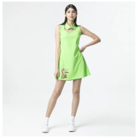 【IM8】高爾夫洋裝(時尚 流蘇 洋裝 綠色)