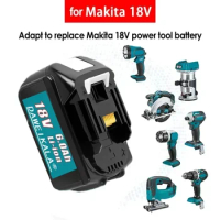 Backup Makita 18V 6000mAh rechargeable battery, suitable for Makita power tools, with LED lithium-ion replacement LXT BL1860