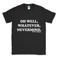 BAND - Nirvana Kurt Cobain Whatever T-Shirt - Baju Kaos - Cotton Combed 24s Kaos Katun Premium Kaos 