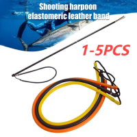 1-5PCS Speargun Rubber Bands 5*10mm Rubber Fishing Hand Resistant Speargun Pole Spear Sling for Harpoon Spearfishing Diving