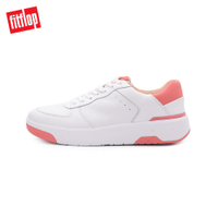 FITFLOP RALLY EVO 運動皮革休閒鞋 白珊瑚紅 6212-14761 女鞋
