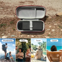 Universal Bluetooth-compatible Speaker Case Adjustable Shoulder Strap Storage Handbags with Carabiner for Marshall Emberton 1/2