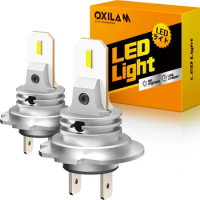OXILAM 2X H7 Headlight LED Without Fan H7 360 Car Head Light Bulb For Mercedes W203 Benz W204 W211 W251 W212 6500K H8 H11 LED