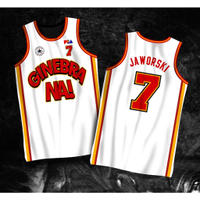 2023 newPBA R JERSEY | GINEBRA ON! WHITE ROBERT JAWORSKI #7 JERSEY Full Sublimation 3D Vest Summer J