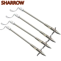3/6/12Pcs Bow Fishing Arrowheads Slingshot Catapult Dart Points Tips Slingshot Steel Broadheads Outdoor Bowfishing Accessories