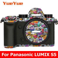 Đối với Panasonic Lumix S5 chống trầy xước máy ảnh ống kính nhãn dán áo bọc bảo vệ cơ thể bảo vệ da bao gồm MC-21