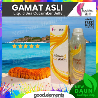 AL-INSAAN GAMAT ASLI Liquid Jeli Golden Sea Cucumber Jelly Gamat Emas 500ml [Halal]
