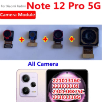 Original Back Camera For Xiaomi Redmi Note 12 Pro 5G Flex Cable Rear Backside Selfie Front Facing Camera Module Note12 Pro