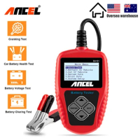 ANCEL BA101 12V Car Battery Tester Analyzer 2000CCA 220AH Charger Battery System Test Car Charging Circuit load Diagnostic Tools