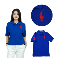 【RALPH LAUREN】寶藍上市 ralph lauren polo 大馬 青年版 polo衫 馬球衫 拉夫勞倫 上衣 短袖(5660H%3)