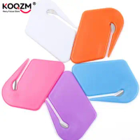 1Pc Plastic Mini Letter Knife Mail Envelope Opener Safety Paper Guarded Cutter