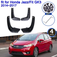 Mud Flaps For Honda Jazz Fit GK3 2014 2015 2016 2017 Splash Guards Flap Mudguards Fender Front Rear Wheel Car Stying Accessories