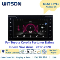 WITSON Android 13 CAR RADIO for Toyota Corolla Fortuner Estima Innova Vios Arius 2017-2020 Car Multimedia Stereo AutoAudio GPS