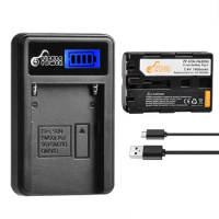 1900mAh NP-FM500H NP FM500H Battery + USB Charger for Sony A57 A58 A65 A77 A99 A550 A560 A580