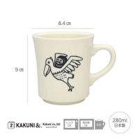 日本製 日本 美濃燒 大嘴鳥馬克杯 280ml 水杯 咖啡杯 大嘴鳥 福神 可洗碗機 可微波爐 日本進口