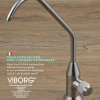 Viborg Sus304 Stainless Steel Kitchen Filtered Drinking Water Filter Tap Faucet Purifier Filtration Reverse Osmosis Systems Tap