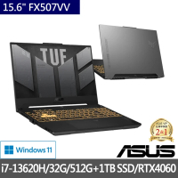 【ASUS 華碩】特仕版 15.6吋電競筆電(FX507VV/i7-13620H/16G/512G SSD/RTX4060/Win11/+16G記憶體+1TB SSD)