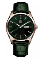 Aries Gold Aries Gold Automatic G 8024 Series Green Leather Strap Men Watch G 8024 RG-GN