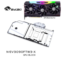 Bykski N-EV3090FTW3-X Water Block Use for EVGA RTX3080 / RTX 3090 FTW3 ULTRA GAMIN GPU Card /Full Cover Copper Radiator In Stock
