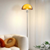 Bauhaus living room, floor lamp next to sofa, second-hand designer bedroom bedside lamp, high-end atmosphere, vertical table lam