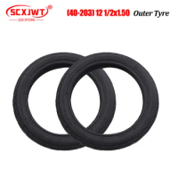 2PC High Quality (40-203) 12 1/2x1.50 Outer Tyre for Inch Wheelchair Electric Bike Tire Parts
