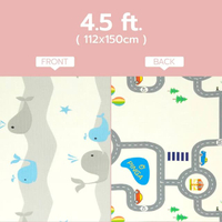 Bebeplay แผ่นรองคลานแบบม้วน XPE รุ่น Rolling Mat หนา 1.5 เซนติเมตร มีกระเป๋าพกพา XPE S+ / 4.5 ฟุต