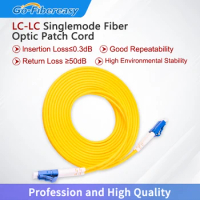 5pcs Fiber Optic Cable Single Mode Duplex LC-LC Patch Cord 0.3m,1m,2m,3m,5m,10m UPC Polish 2.0mm,3.0mm Optical Fiber Patch Cord