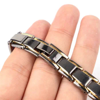 Healthy Magnetic Bracelet for Women Power Therapy Magnets Magnetite Bracelets Bangles Men Health Care Jewelry Stainless