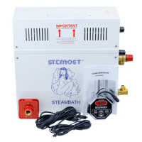 12KW Steam Generator 220V Household Steam Bath Sauna Dry Stream Furnace Wet Steam Steamer Digital Controller